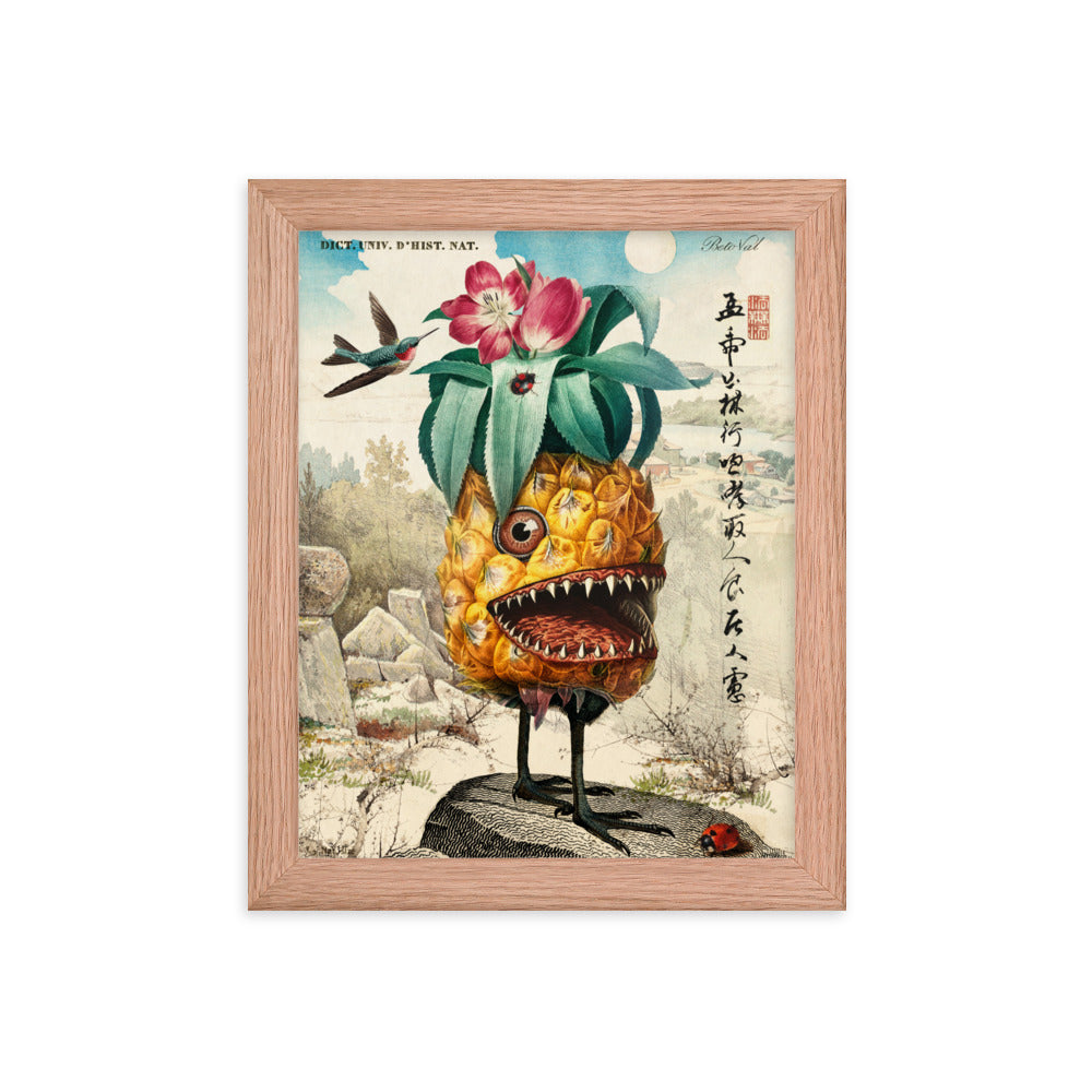 pineapple cactus - Framed poster