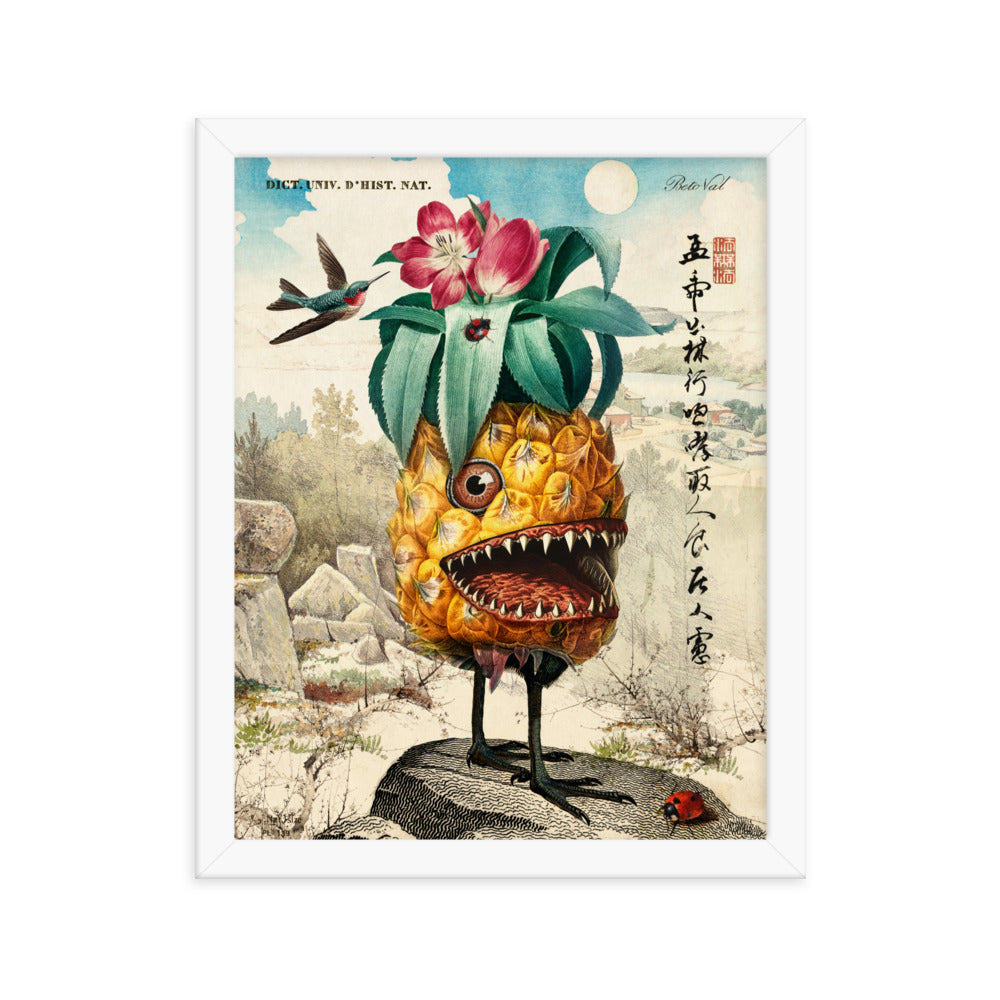 pineapple cactus - Framed poster