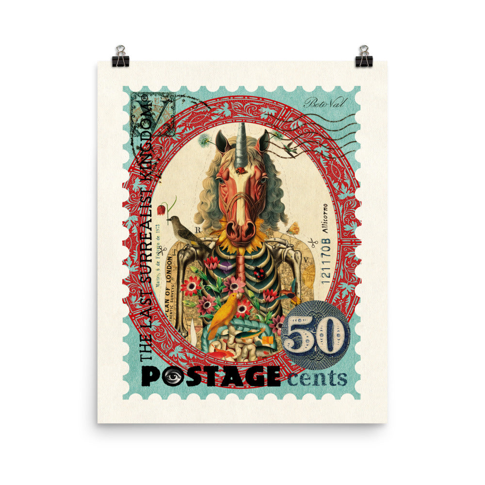 Unicorn - postage stamp