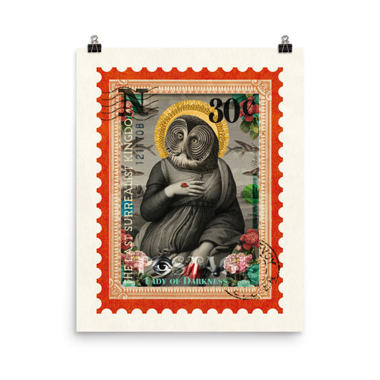 Lady of Darkness - postage stamp