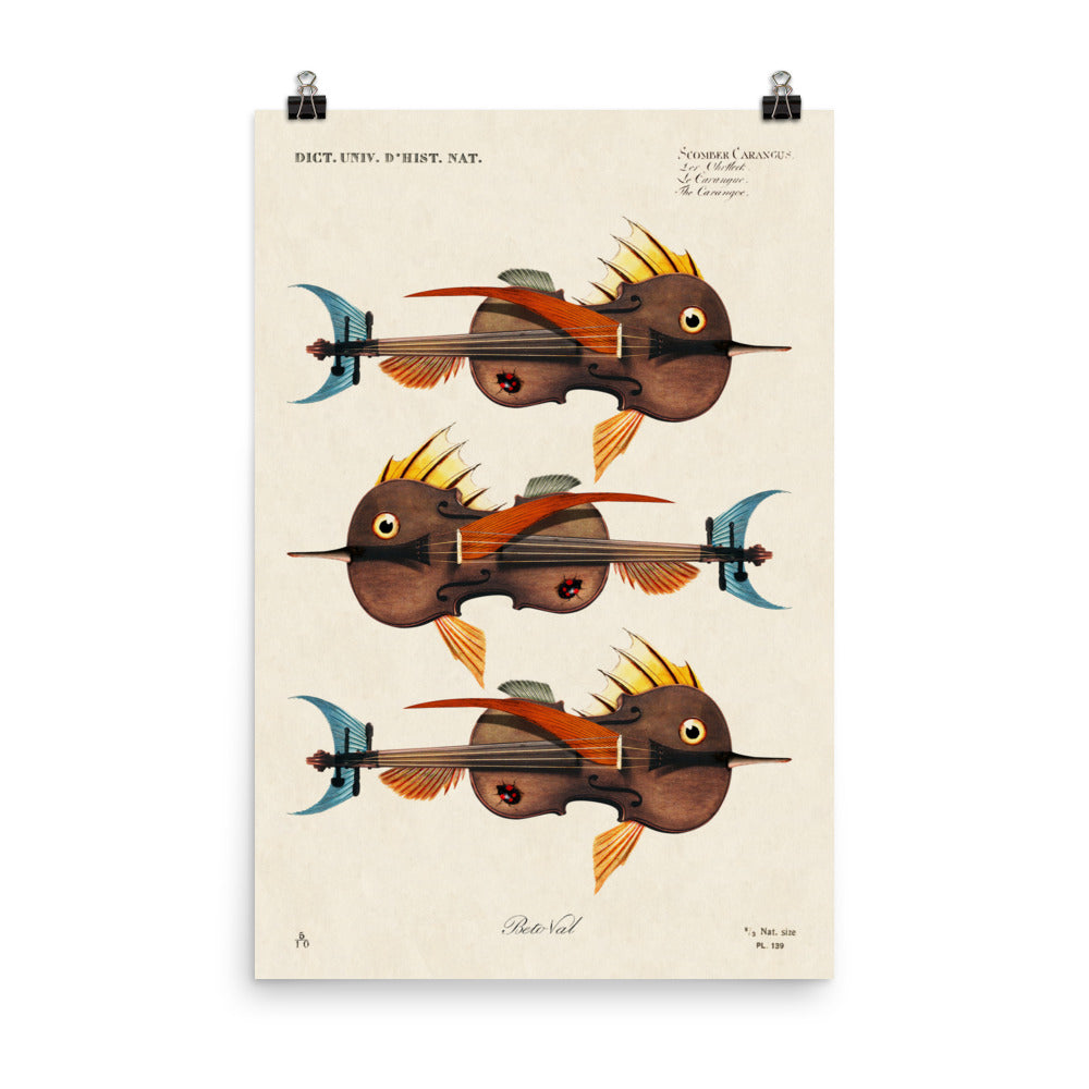 Violin trio - biggest format (24”x36”in / 61x91cm)