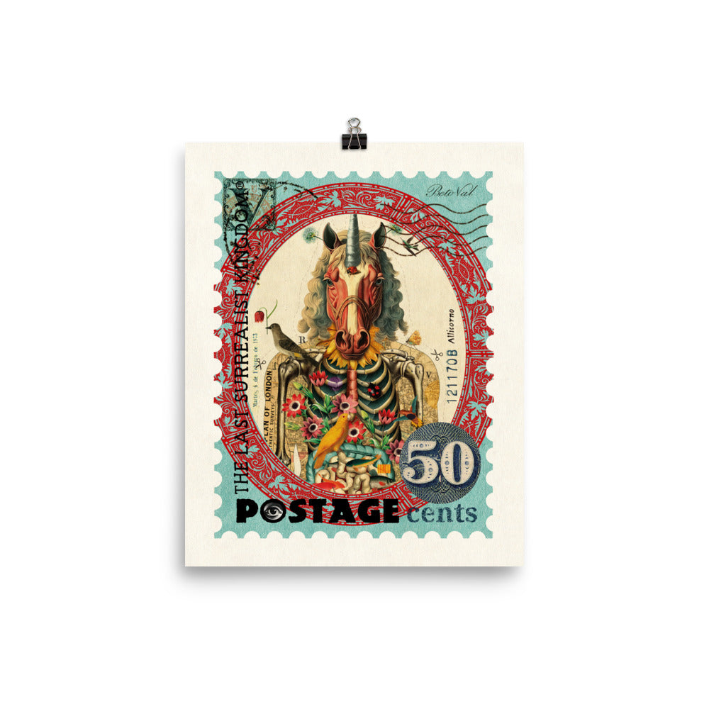 Unicorn - postage stamp