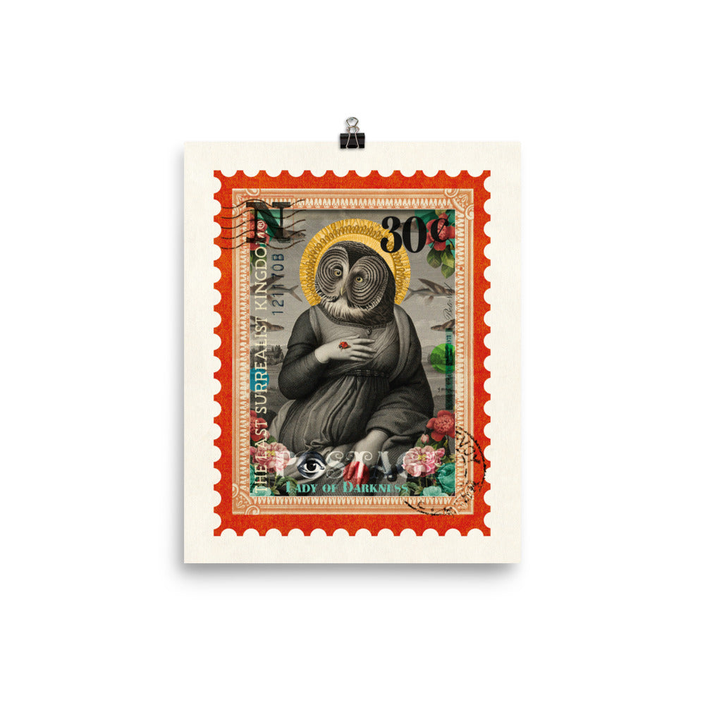 Lady of Darkness - postage stamp