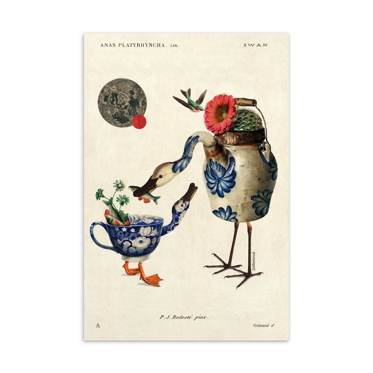 Mother and son - Postcard