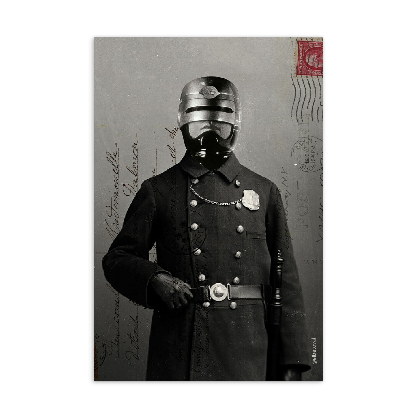 Robocop 1912 - Postcard