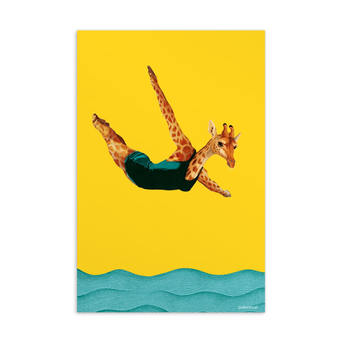 Swimmer - Postcard