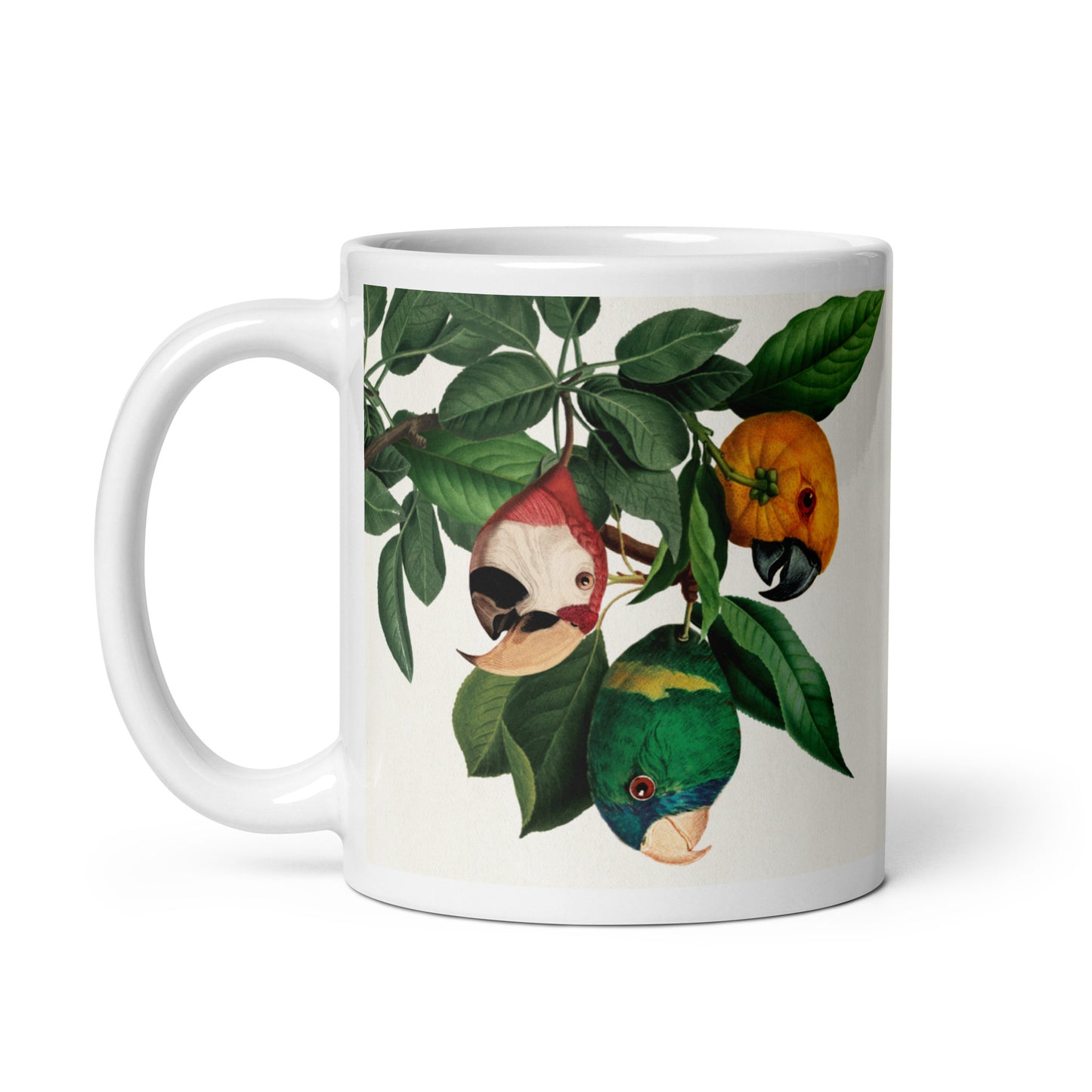 Harvest of parrots mug