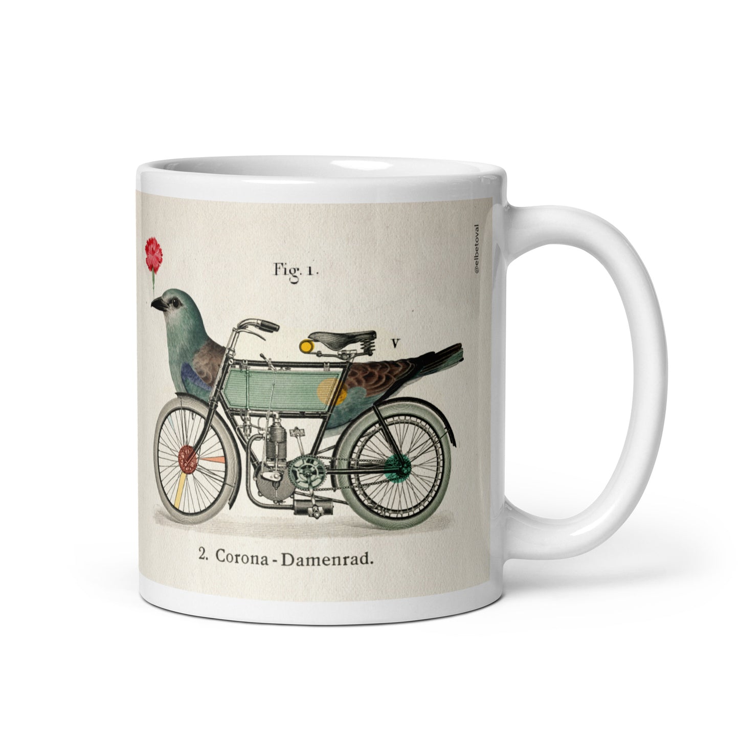 Birdcycle mug
