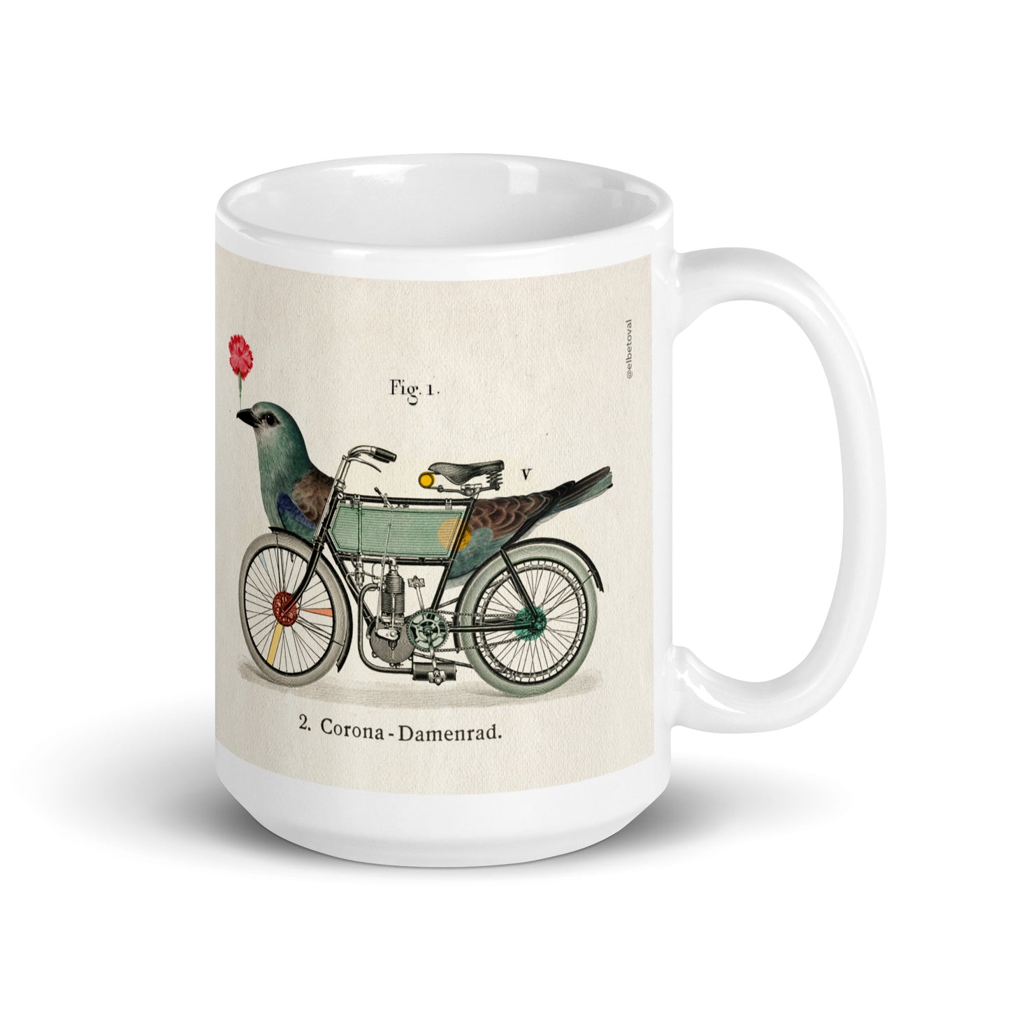 Birdcycle mug