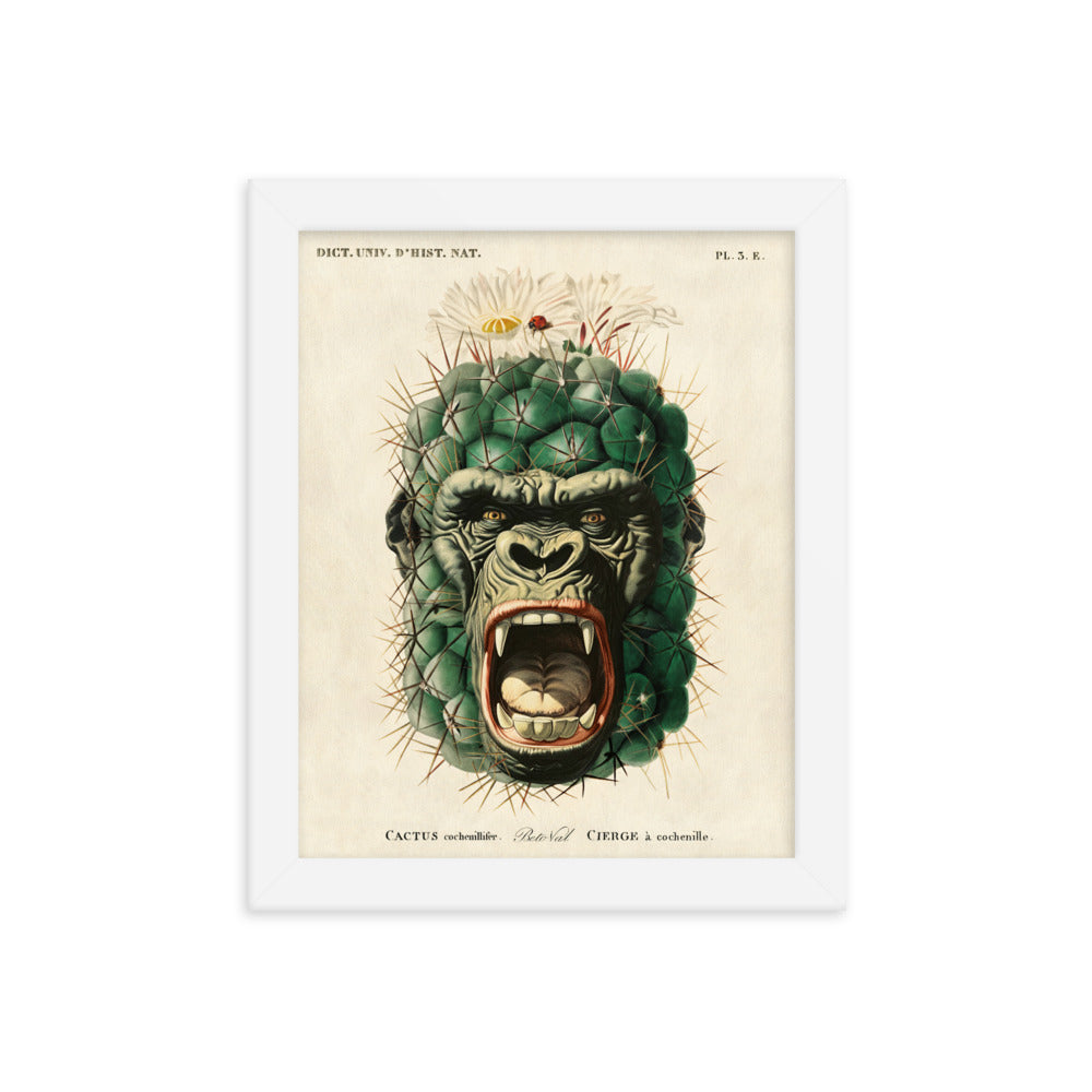 Kactus Kong - Framed poster