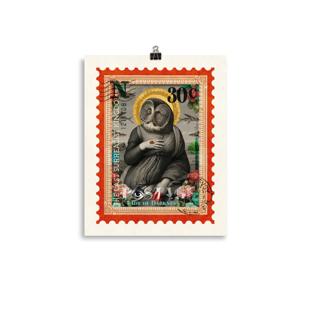 Lady of Darkness - postage stamp