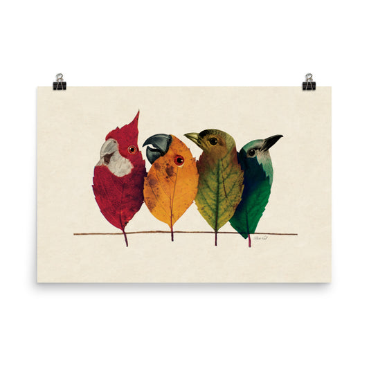 Birds on the wire - biggest format (24”x36”in / 61x91cm)