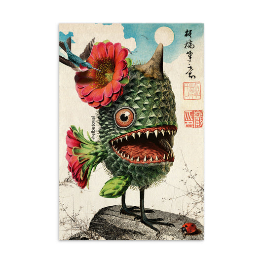 Cactus monster - Postcard