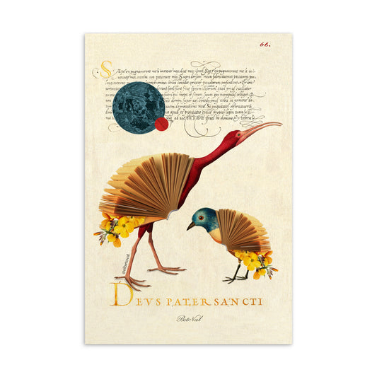 Book bird - Postcard